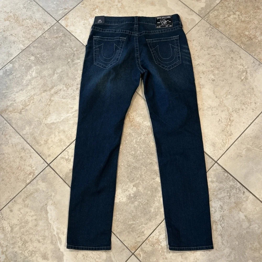 True‎ Religion Rocco Jean Men 31x32 Blue Denim Relaxed Skinny GGJD Last Call